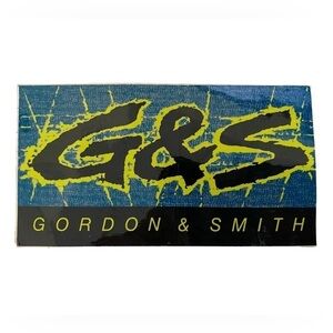 Vintage G&S Gordon & Smith Logo Surf Sticker - RARE!